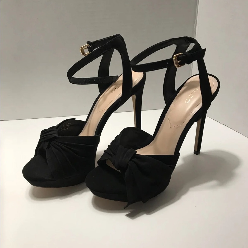 Aldo black high heels.